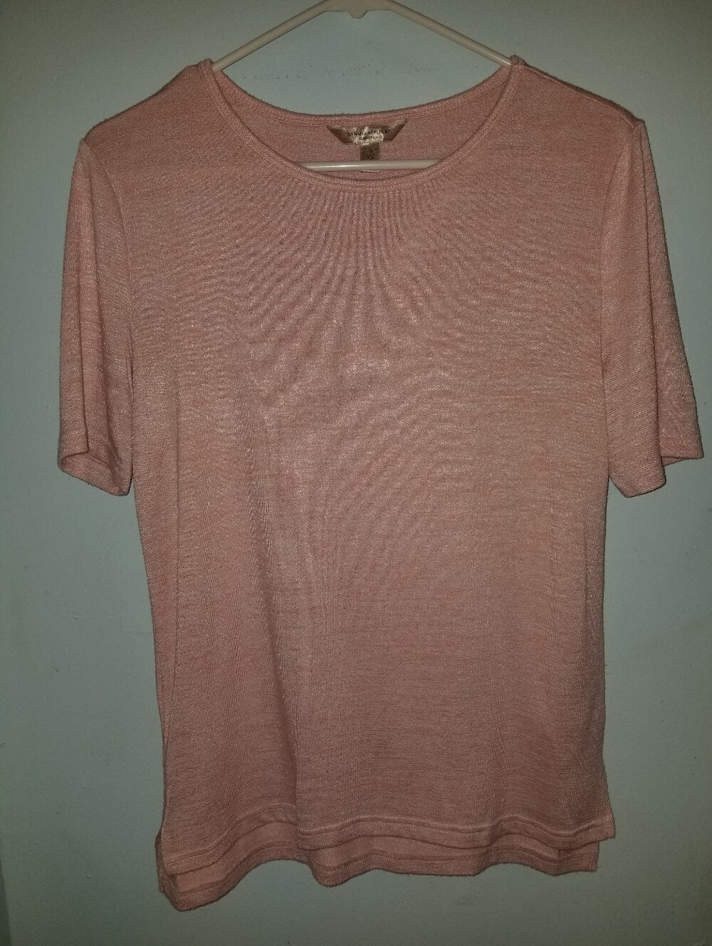 Banana Republic Pink Peach Short Sleeve Knit T Shirt Top